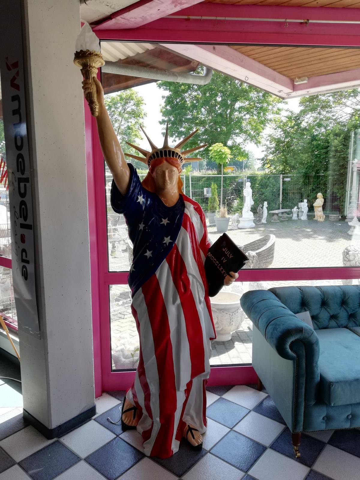 JVmoebel Skulptur Freiheits Statue XXL 240cm Freiheitsstatue Figur USA Liberty