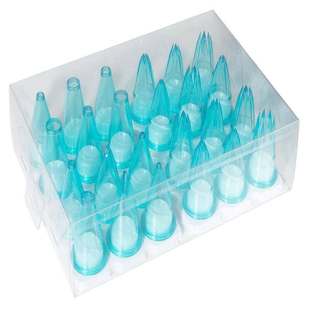 Contacto Spritzbeutel Contacto Spritzbeutel-Tüllen 24er Set aus Polycarbonat