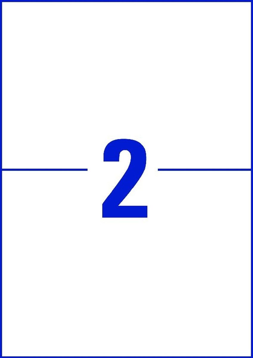 Avery Zweckform Etiketten Folien-Etiketten ultra-resistent 210x148mm VE=10 Bogen/20 Etiketten we