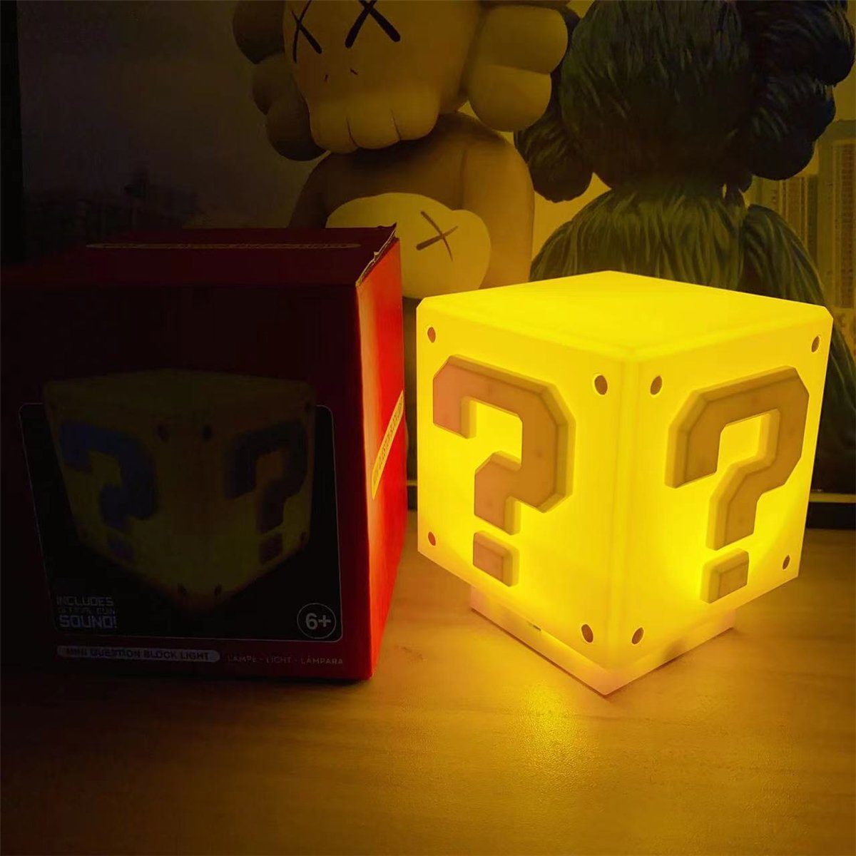 K&B Soundtrack 3D-Fragezeichen-USB-Nachtlicht Nachtlicht LED mit