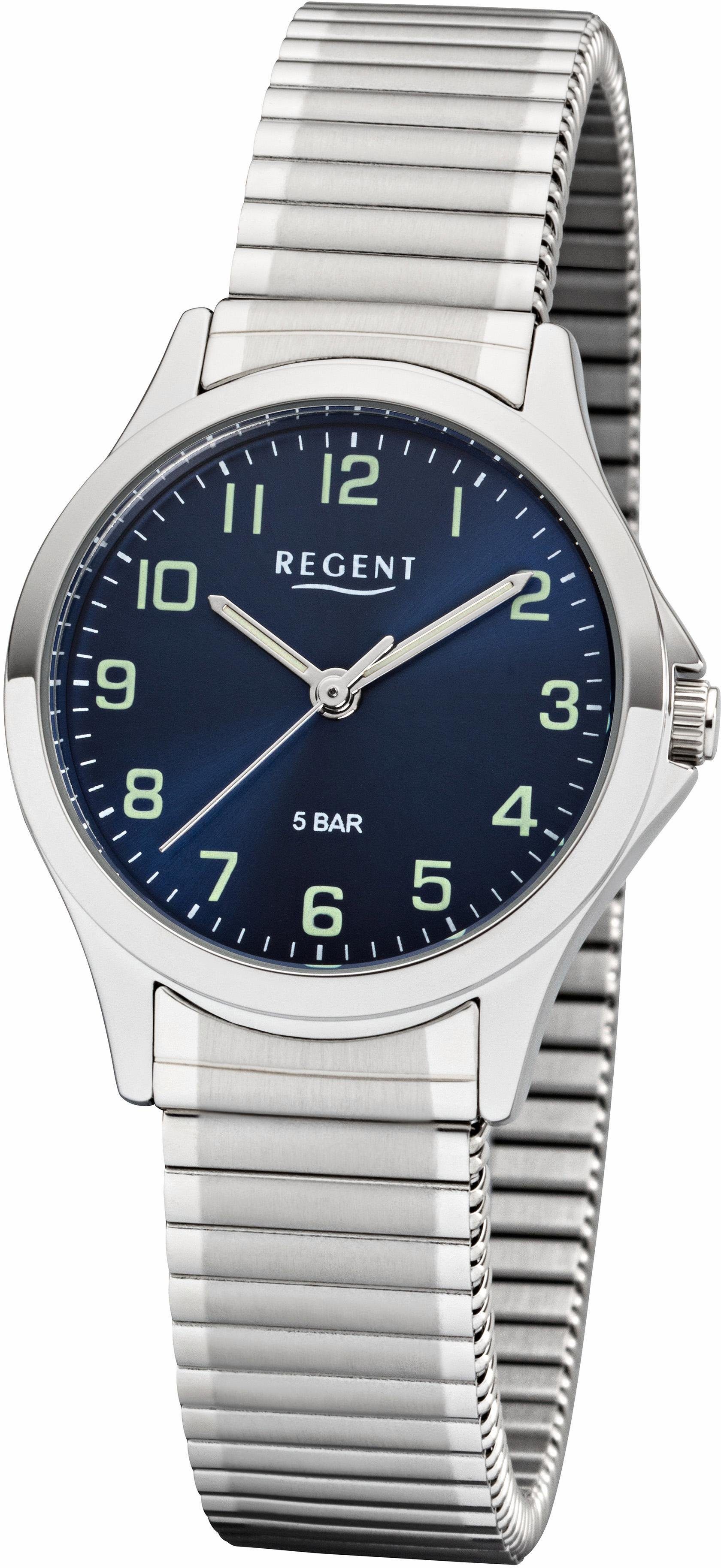 Regent Quarzuhr 30857894 J, Armbanduhr, Damenuhr, mit Zugband
