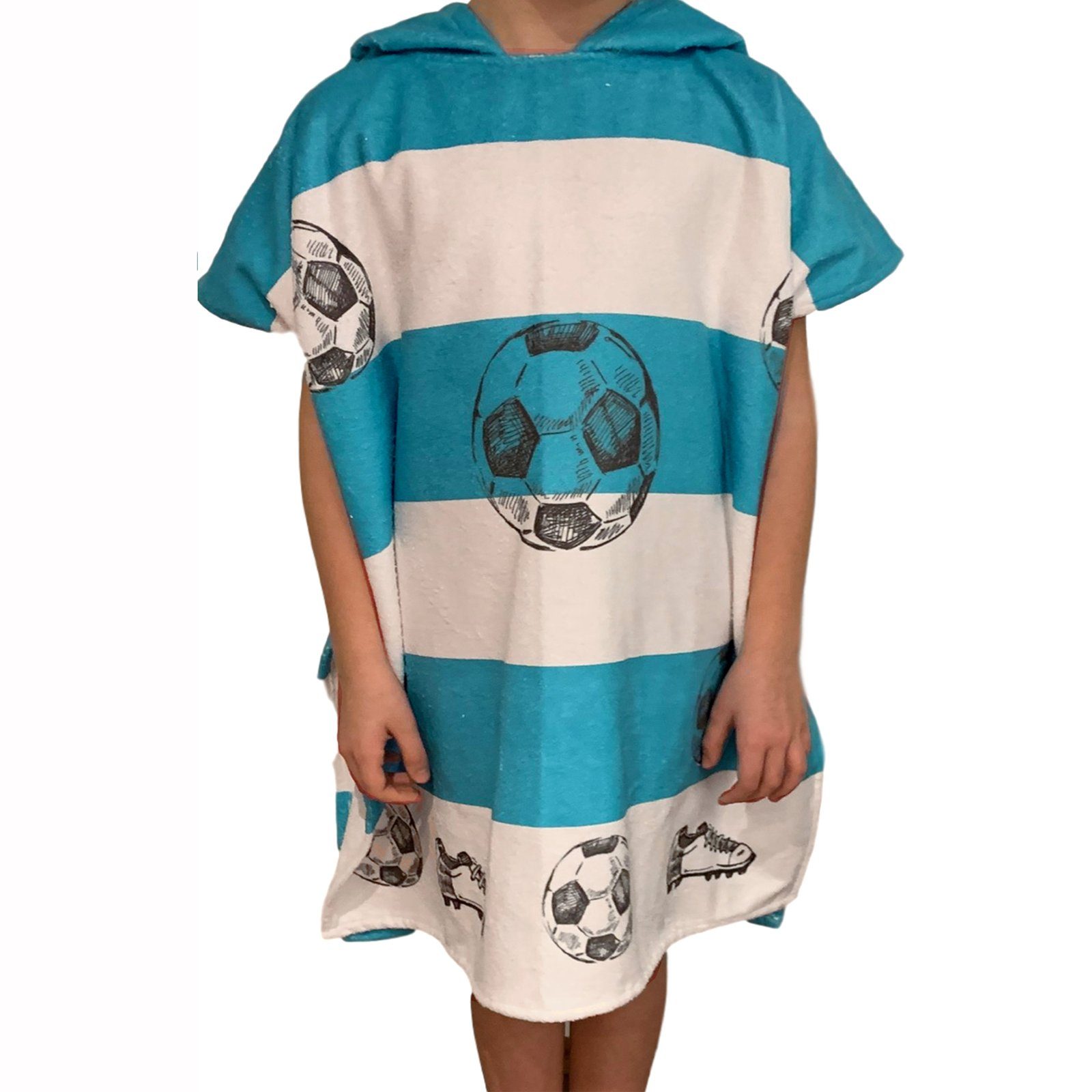 HOMELEVEL Bademantel Kinder und Baby Badeponcho - Poncho Handtuch für Strand Schwimmbad, Baumwolle