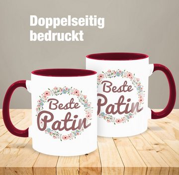 Shirtracer Tasse Beste Patin Tasse, Keramik, Patentante Tasse