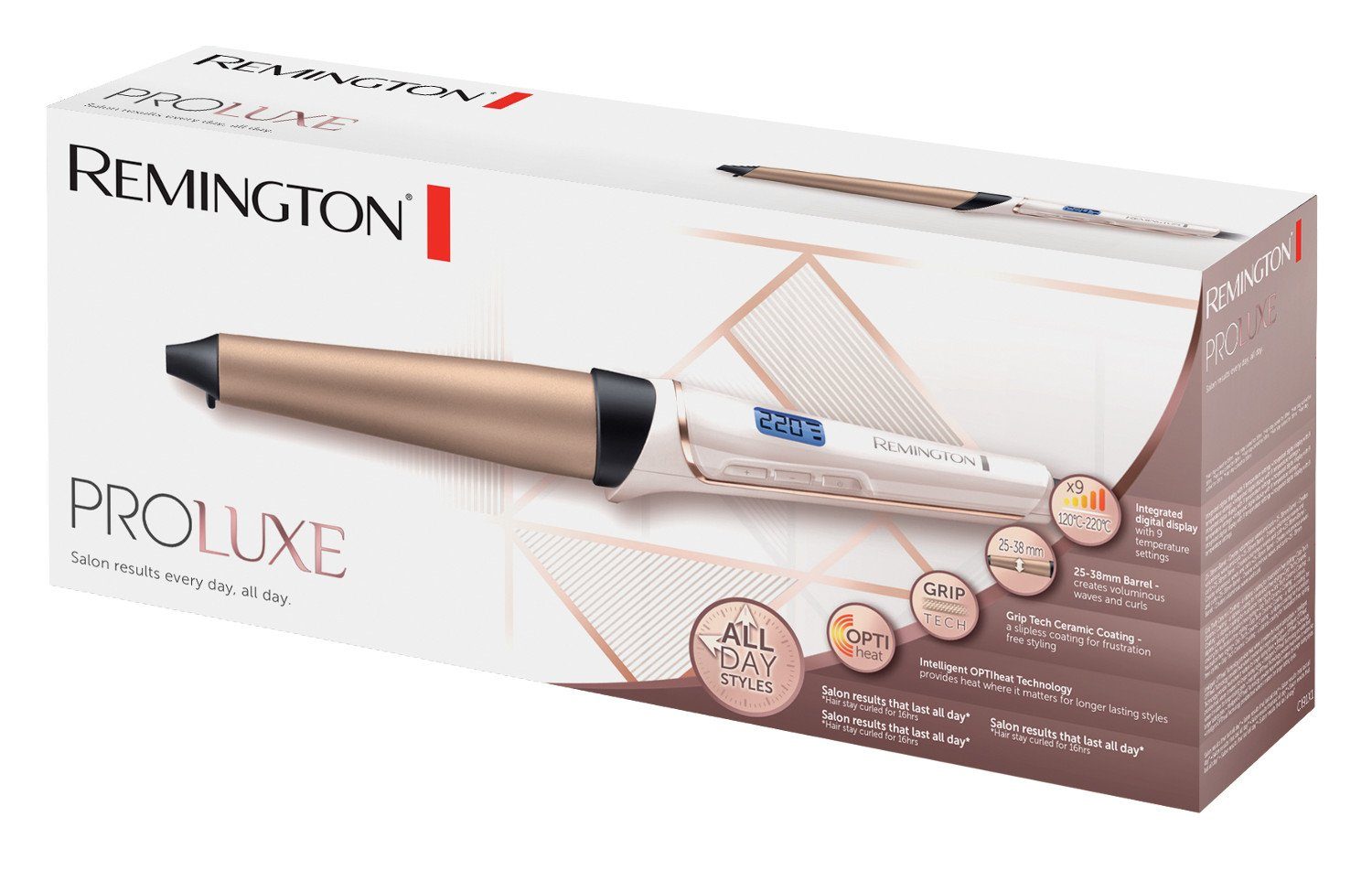 Remington Lockenstab CI91X1 PROluxe OPTIheat-Technologie Keramikbeschichtung