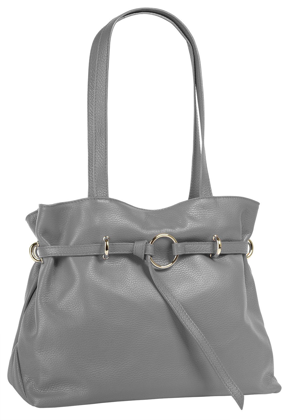 Samantha Look Henkeltasche, echt Leder, Made in Italy