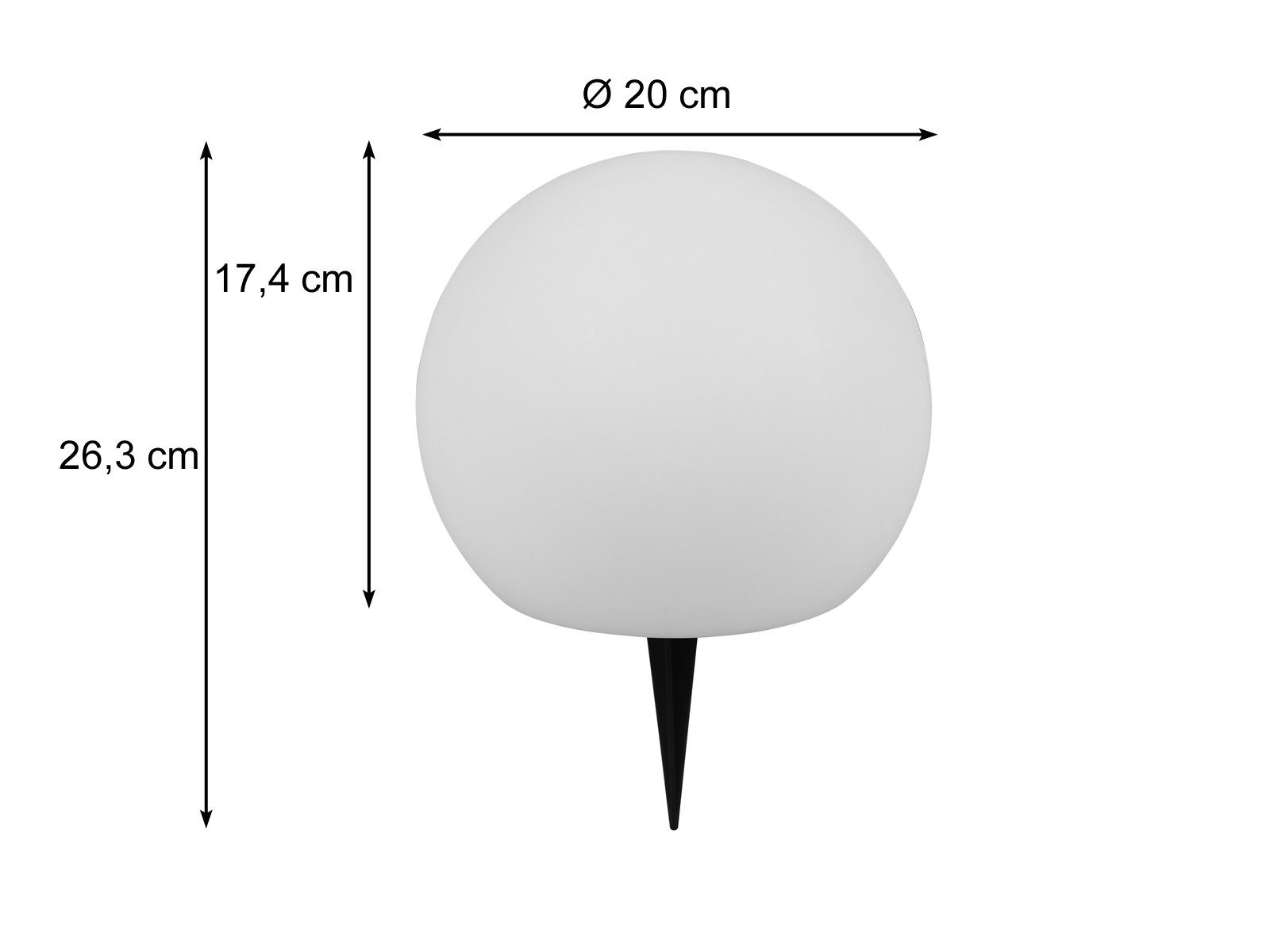 Reality Leuchten LED Solarleuchte, Farbwechsel, LED fest integriert, Warmweiß, 3er Set Solar-kugeln Garten beleuchten, Leuchtkugeln Gartenkugeln RGB