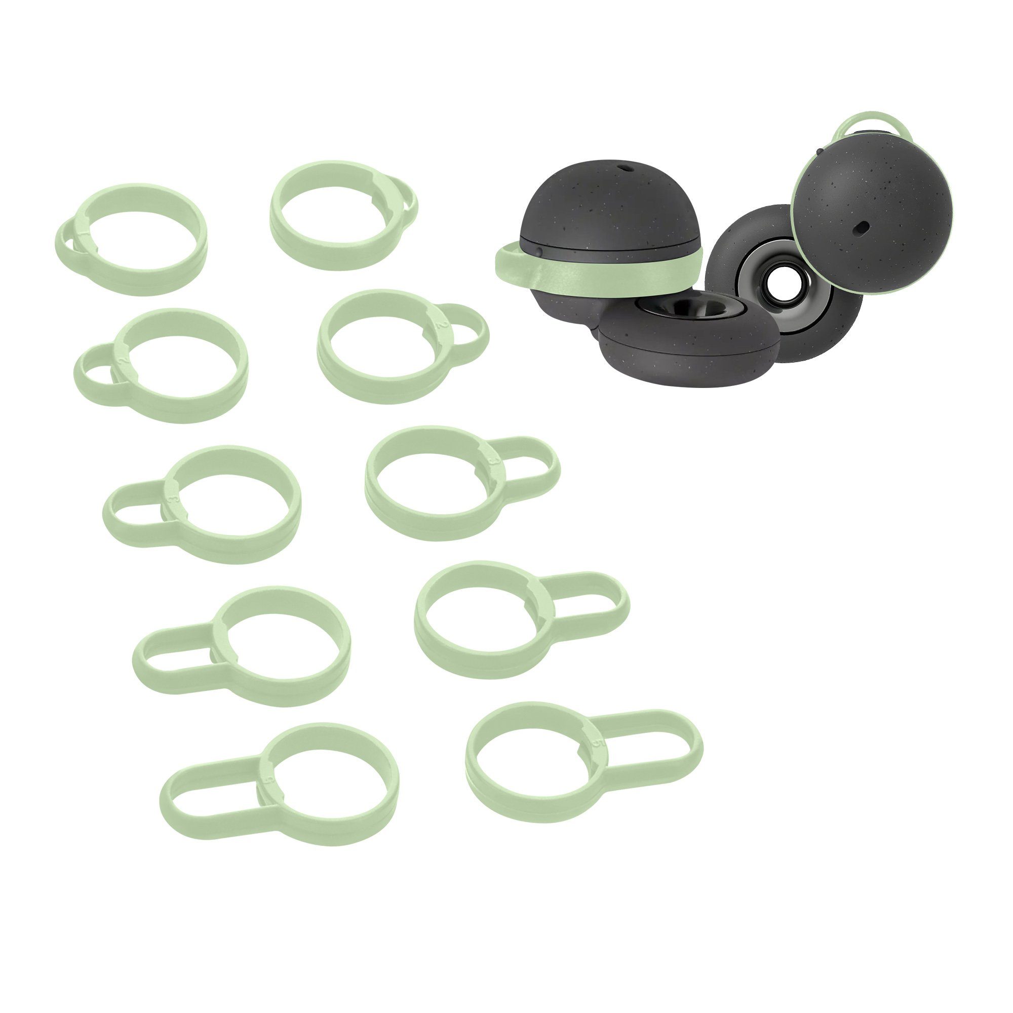 kwmobile Ohrhaken-Set 5x Ohrbügel für Sony Linkbuds WF-L900, 5 Größen -  Silikon Haken Ohrstöpsel - Bügel für In-Ear Kopfhörer