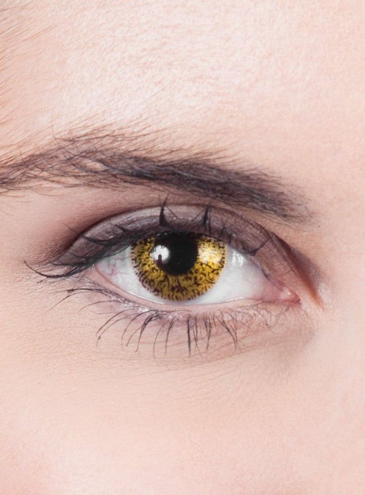 petrol-gold, und SFX Kontaktlinsen Make-up Fingernägeln Set mit Wimpern, Metamorph Bandwimpern Schminkset Kompaktes