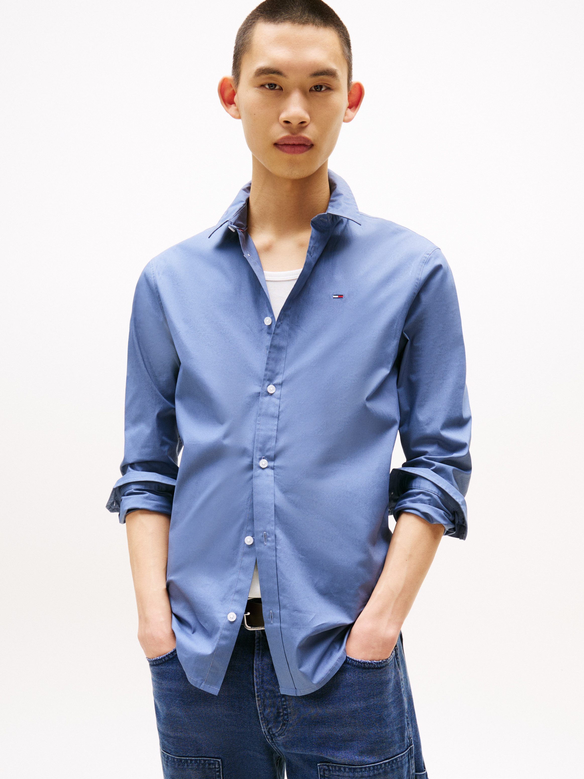 Tommy Jeans Langarmhemd Sabim Stretch Hemd günstig online kaufen
