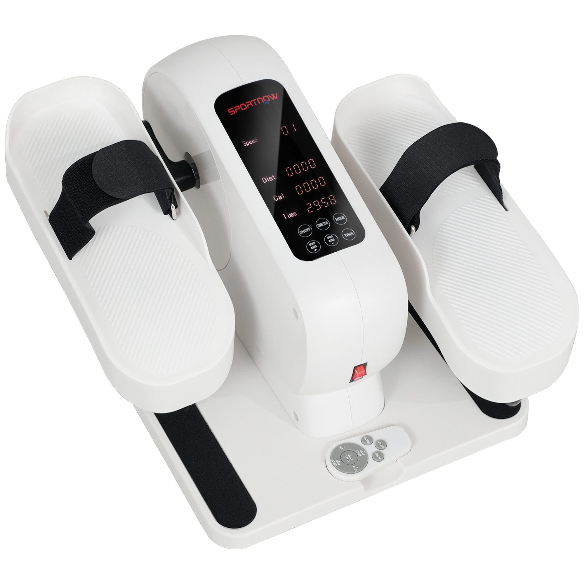 Novzep Ellipsentrainer Mini Ellipsentrainer für Zuhause Untertisch Elektrischer Crosstrainer, mit 12 Geschwindigkeiten & 7 Widerstand