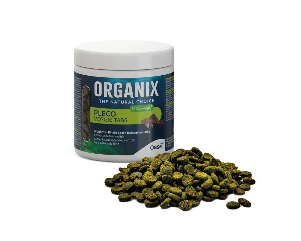 Fisch-Futterspender Oase ORGANIX Pleco Veggie Tabs 250 ml- hochwertiges pflanzliches Welsf