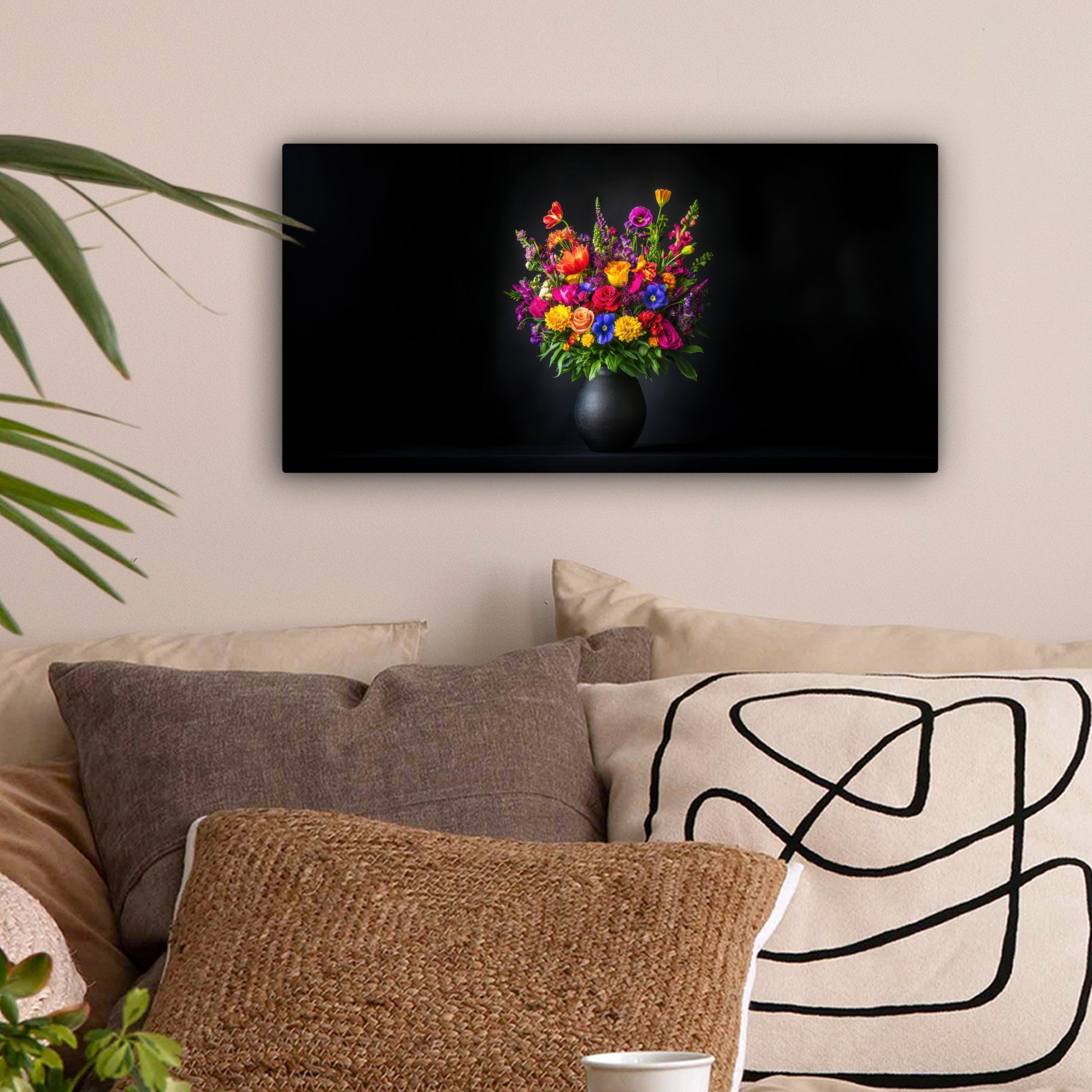 OneMillionCanvasses® Leinwandbild Panorama Leuchtend bunt - günstig online kaufen