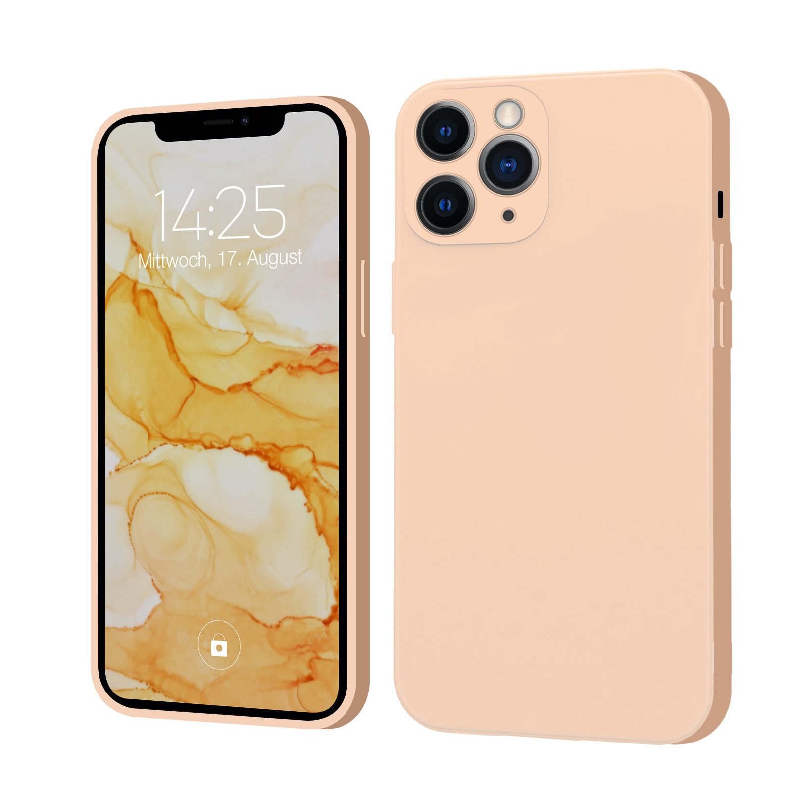 Tec-Expert Handyhülle SoftGrip Cover Hülle für Apple iPhone 11 Pro, Handy Case Bumper integrierter Kameraschutz flexibel