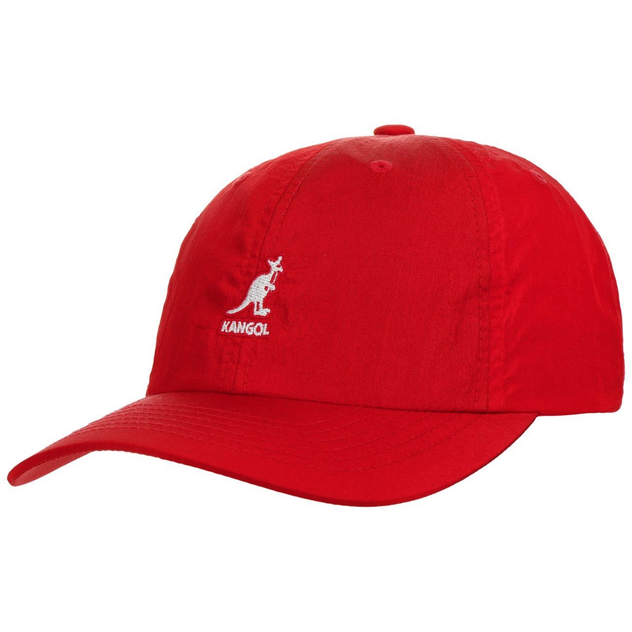 Kangol Baseball Cap (1-St) Basecap mit Schirm rot
