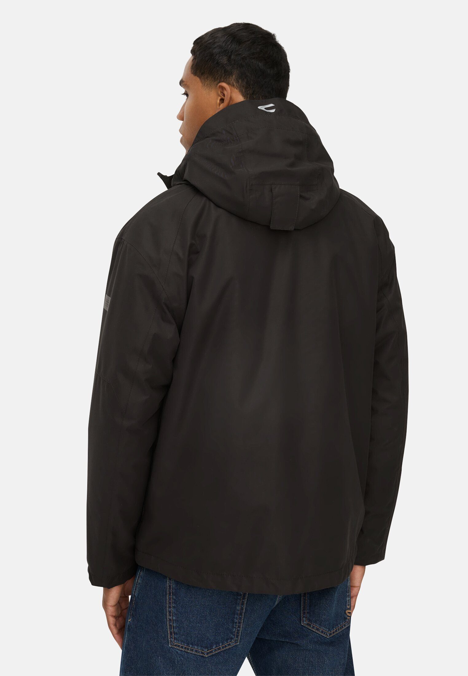 camel active Funktionsjacke teXXXactive® Jacke mit 2-in-1-Funktion Langarm Markenlogo