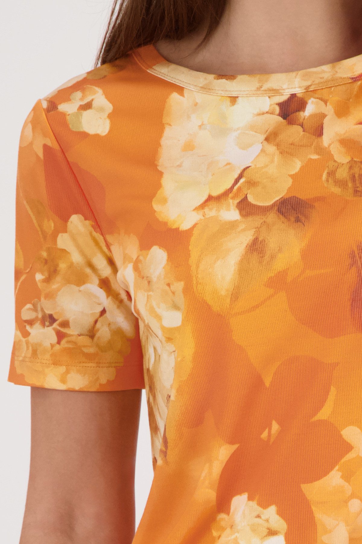 Monari T-Shirt Blume allover Regular fit mit Blumenmuster