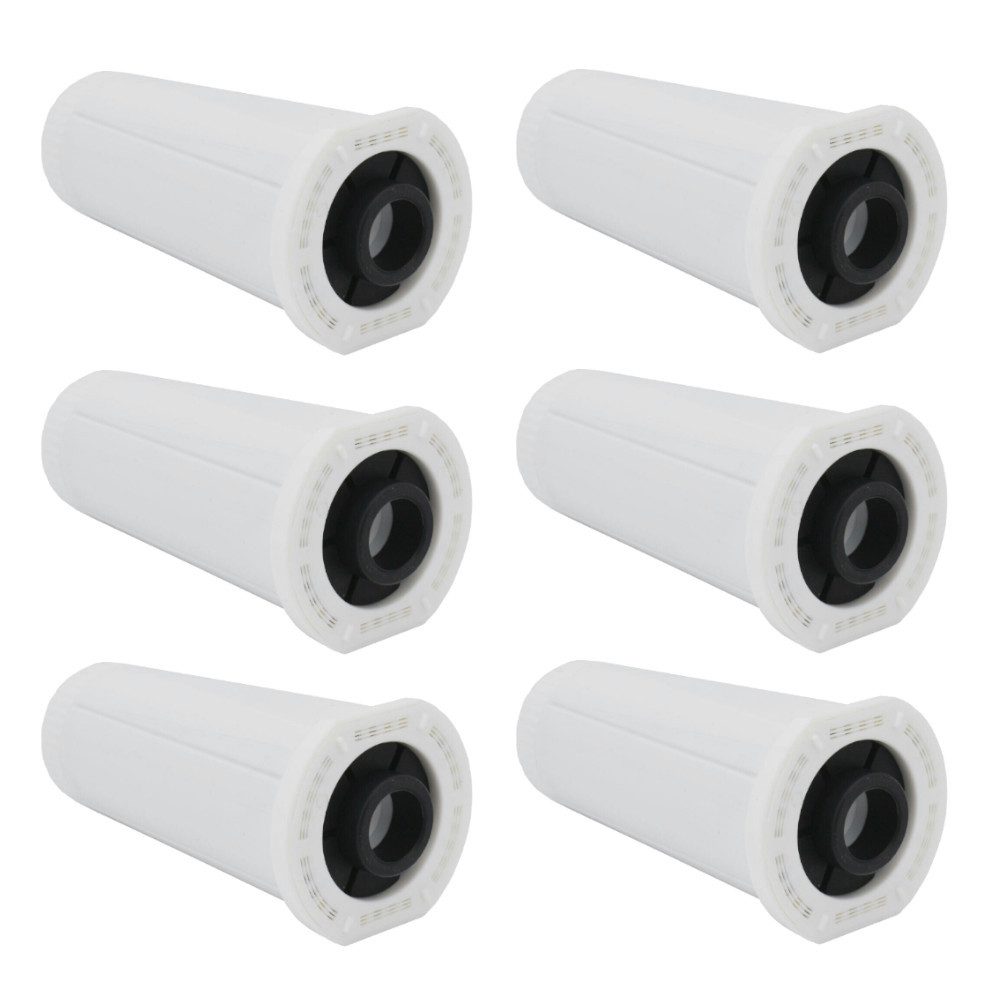 Trade-Shop Wasserfilter 6x passend für Sage BES810BSSUK, BES840, BES875UK, Zubehör für Kaffeemaschinen, Espressomaschinen, Kaffeevollautomaten, inkl. Dichtung (schwarz), reduziert zuverlässig den Kalkgehalt