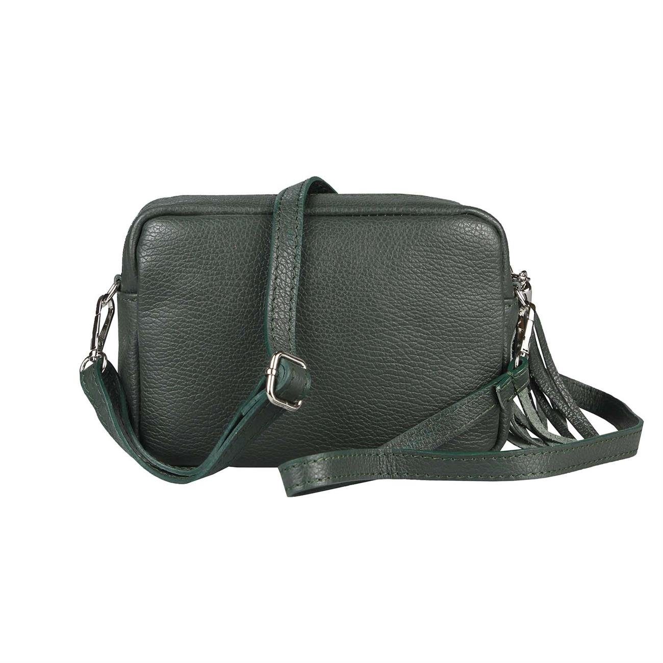 ITALYSHOP24 Schultertasche Made in Italy Damen Leder Tasche CrossOver, als günstig online kaufen