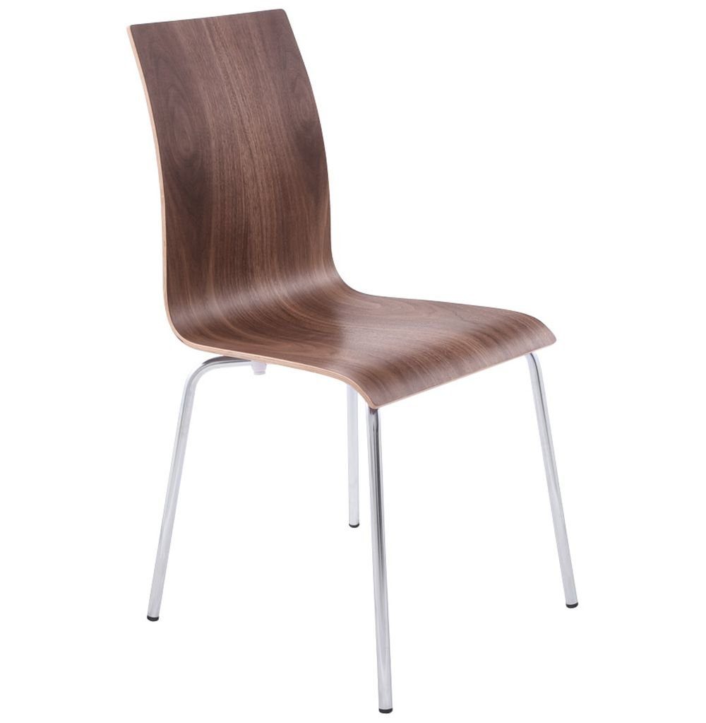 KADIMA Holz CLAssIC Dunkles stapelbar) -Stuhl Braun (nicht Holz (Braun) Esszimmerstuhl DESIGN
