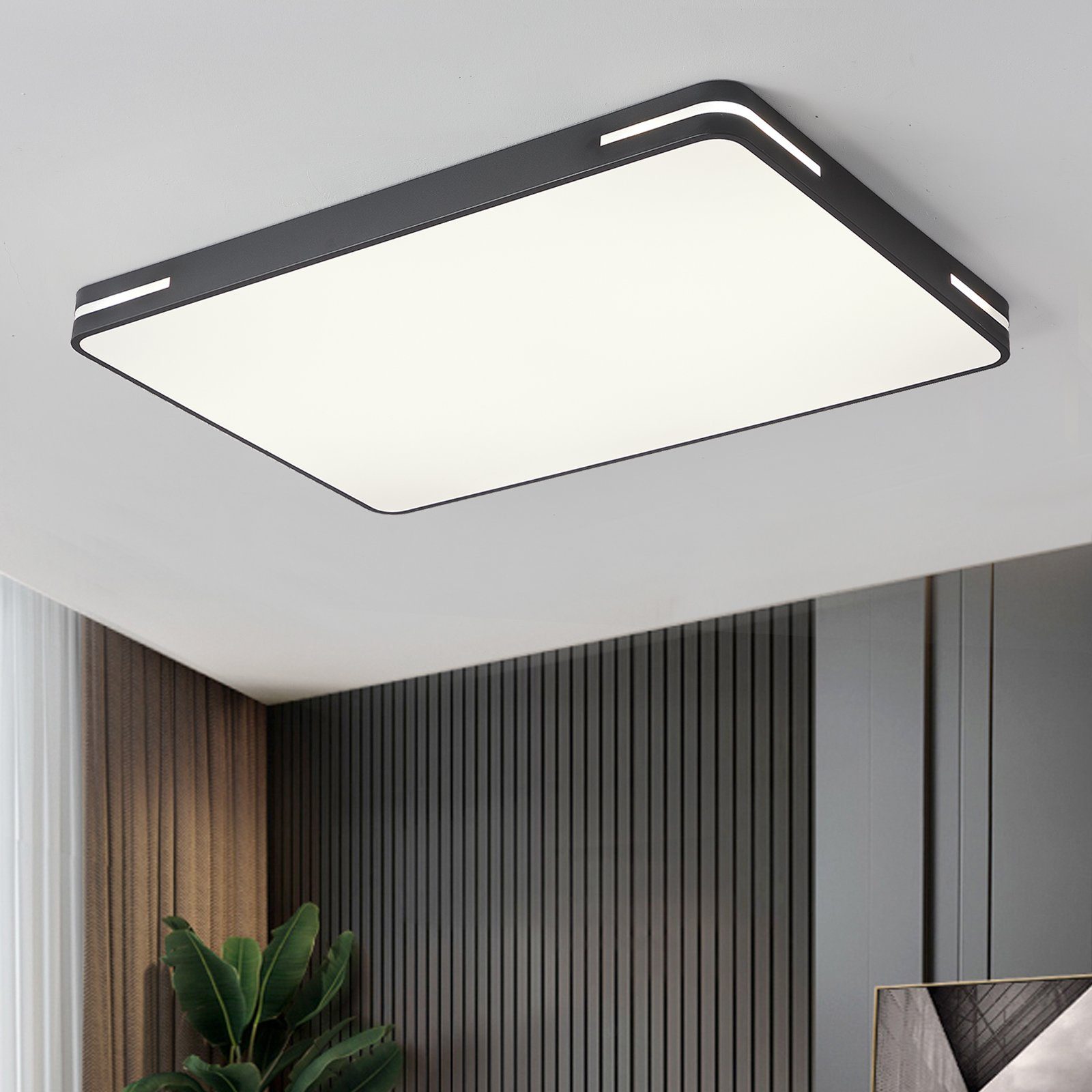 Natsen Deckenleuchte 192W LED Deckenlampe Rechteckig günstig online kaufen