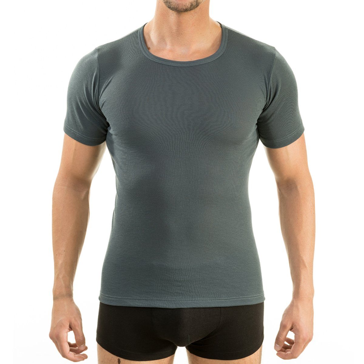 HERMKO Unterziehshirt 16800 2er Pack Herren Business kurzarm Unterhemd weic günstig online kaufen