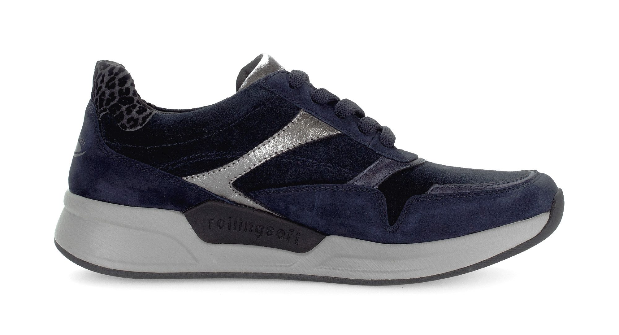 rollingsoft Keilsneaker, Schnürschuh, Halbschuh, Freizeitschuh mit seitlichem Reißverschluss