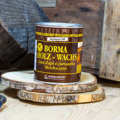 Antikas Holzöl Holzwachs mit Bienenwachs Möbelwachs - Nuss Hell - 1L