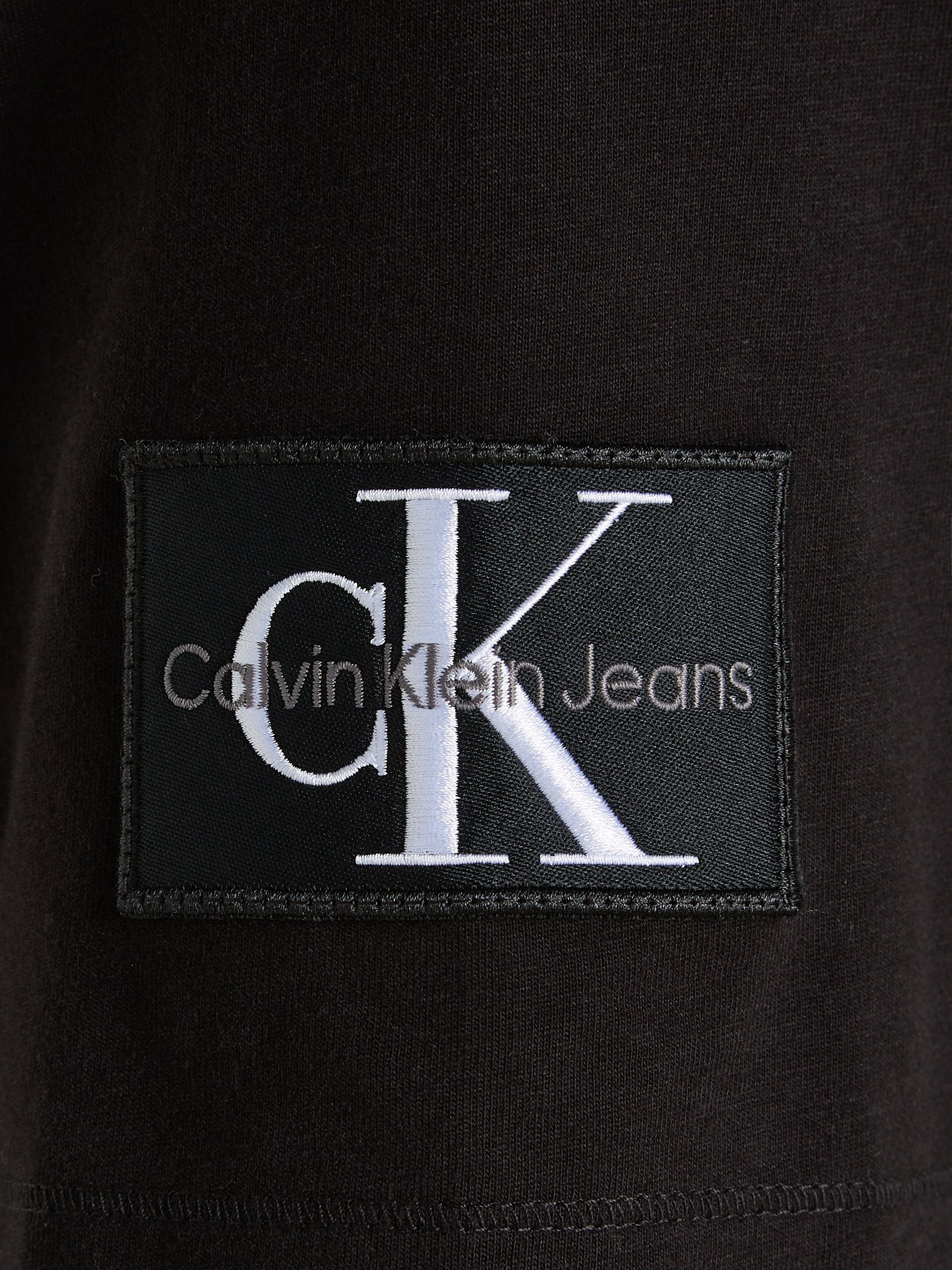 BADGE REGULAR Klein Calvin schwarz T-Shirt TEE Jeans