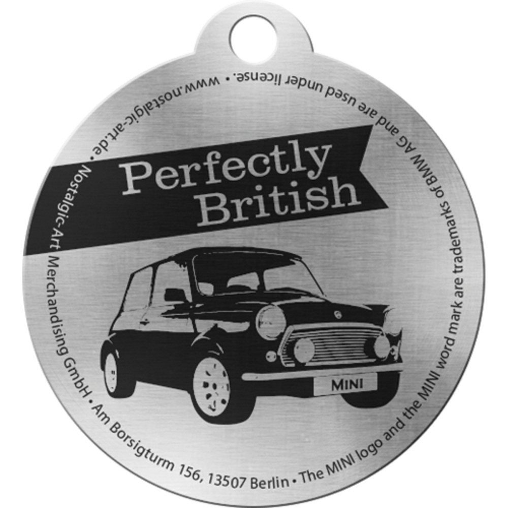 MINI Schlüsselanhänger Mini Cooper Edelstahl Schlüsselanhänger Ø 4cm John Works Countryman (1-tlg)