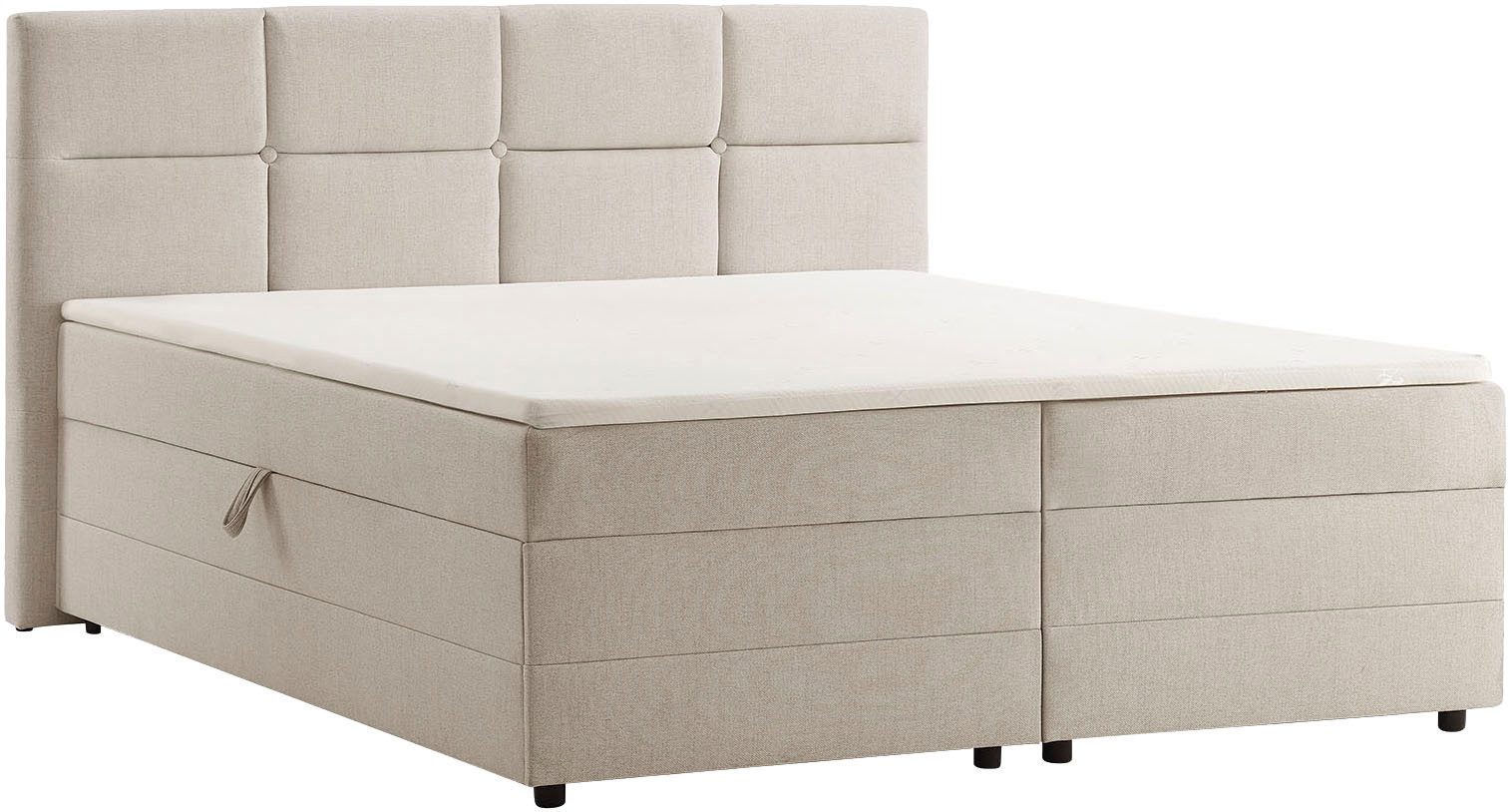 OTTO home Boxbett Fillmore inkl. Bettkasten, Liegefläche 140 und 180x200 cm, inkl. Topper, erhältlich in verschiedenen Farben