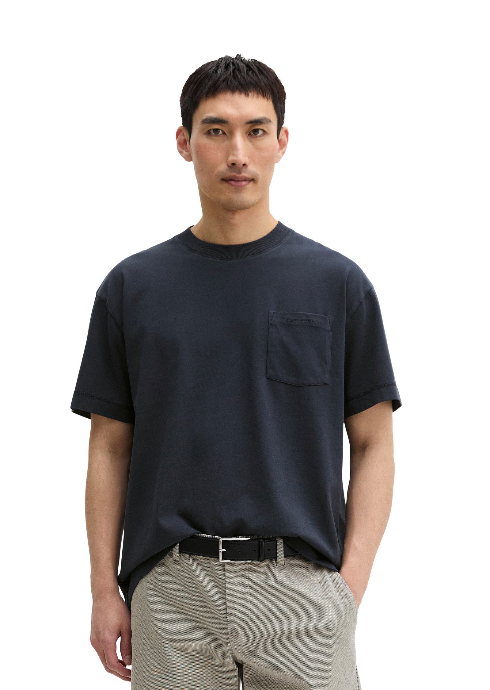 Marc O'Polo T-Shirt aus schwerem Bio-Baumwoll-Jersey