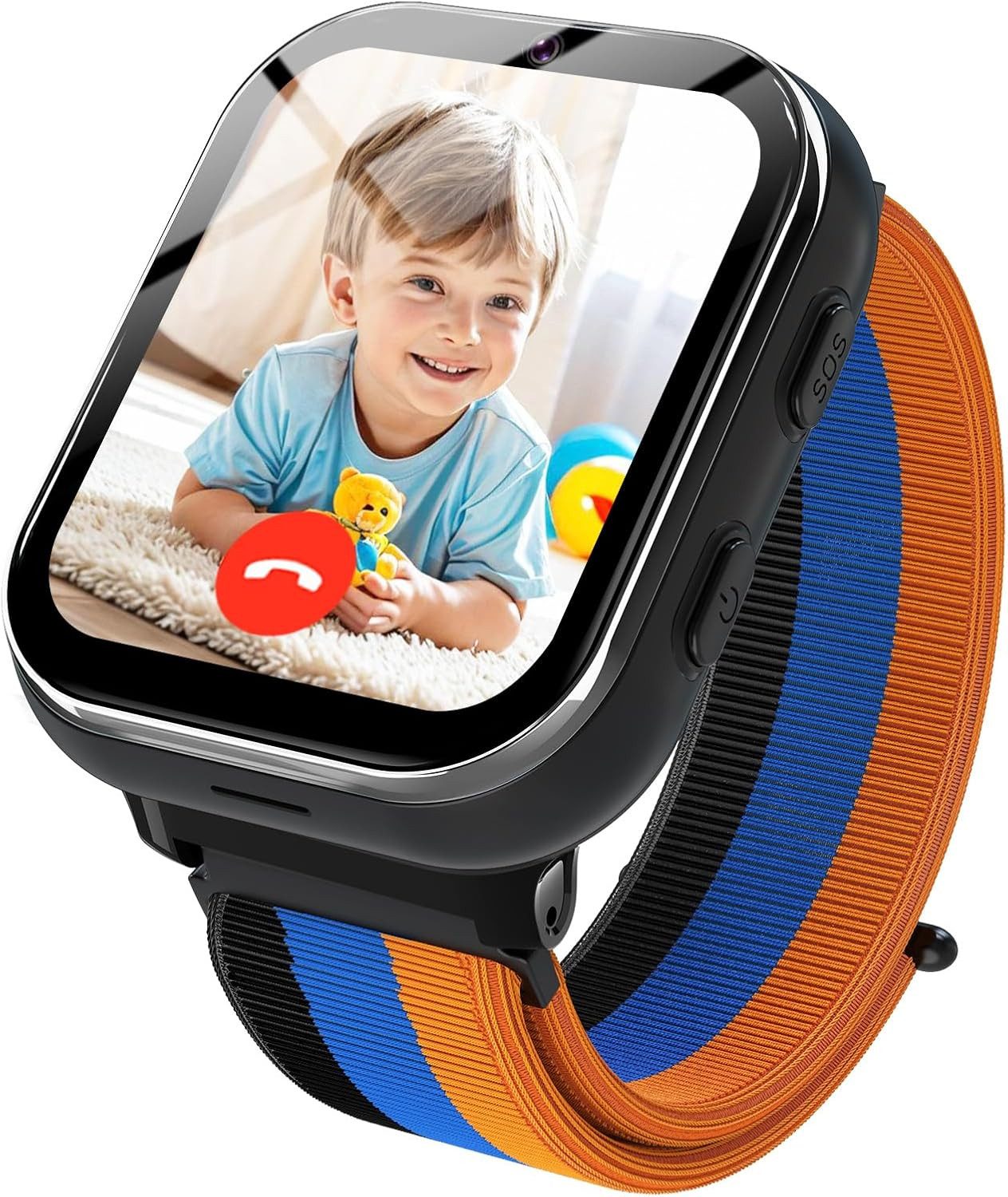 PTHTECHUS T32 Smartwatch (2,5 cm, sim-karte), Kinder Smartwatch mit GPS Videoanruf Sicherheit