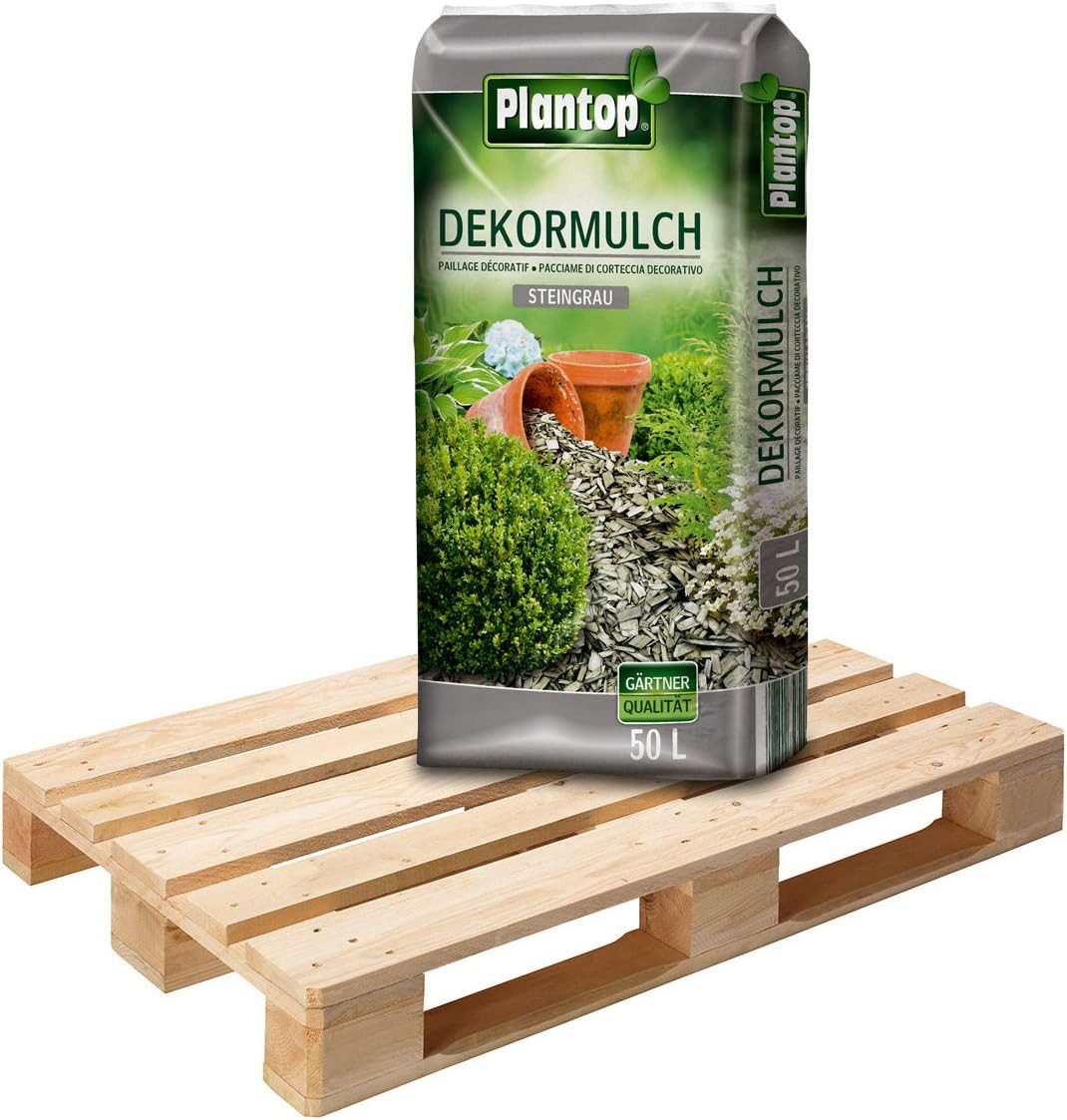 Plantop Rindenmulch Plantop Dekor Mulch steingrau 20 x 50 L