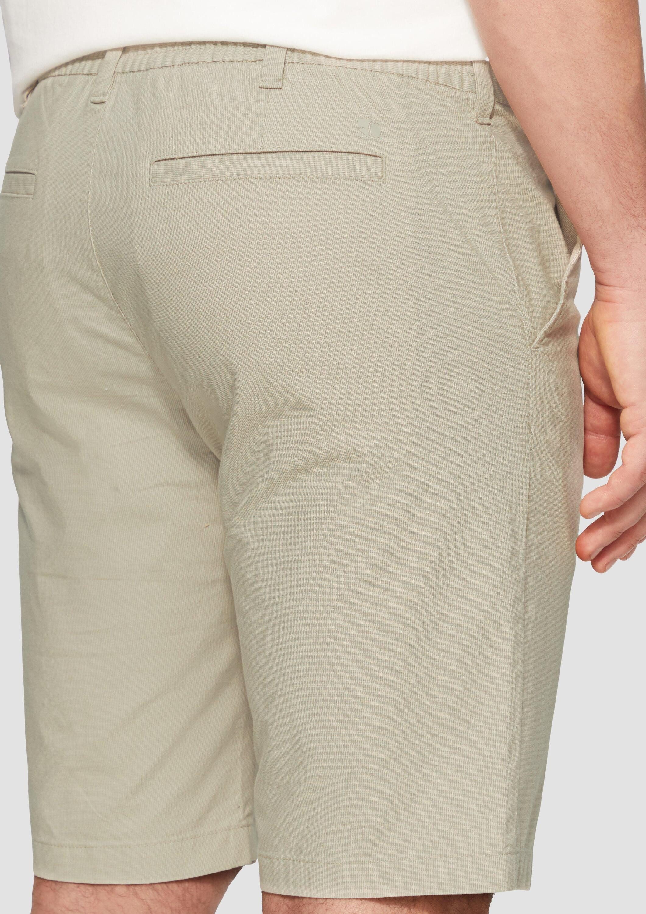 s.Oliver Shorts Bermuda PHOENIX Chino-Shorts aus Baumwollstretch in melierter Optik
