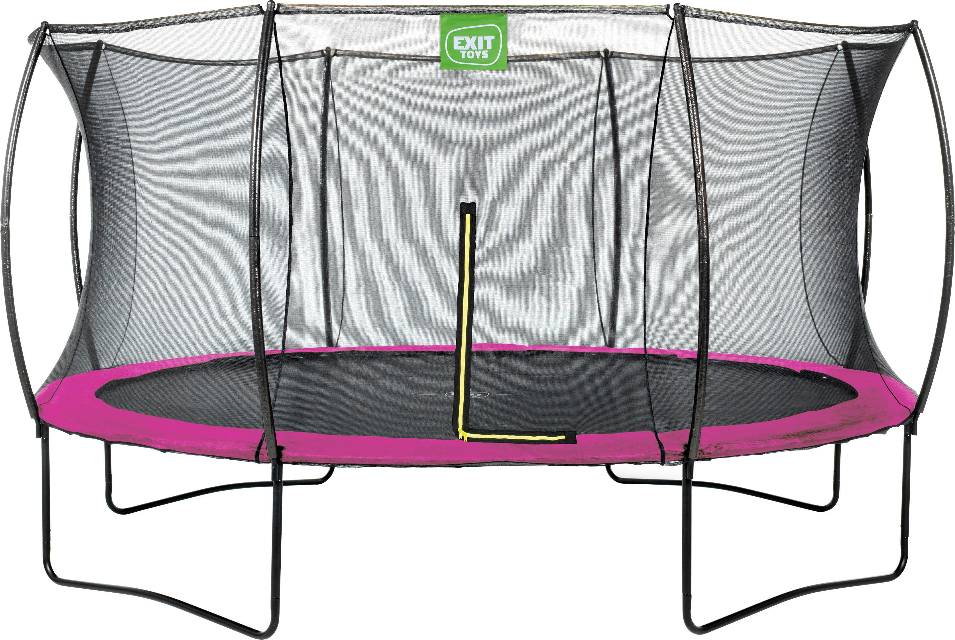 EXIT Gartentrampolin Silhouette, Ø 427 cm, mit Sicherheitsnetz