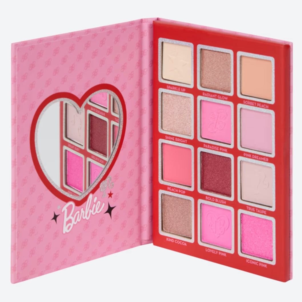 Barbie Lidschatten-Palette Barbie Lidschattenpalette 12 Farben, 12-tlg.