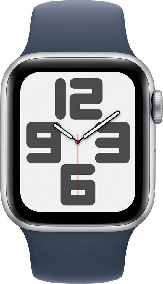 Apple Watch SE GPS 40 mm Aluminium + Cellular M/L Smartwatch (4 cm/1,57 Zoll,  Watch OS 10), Sport Band