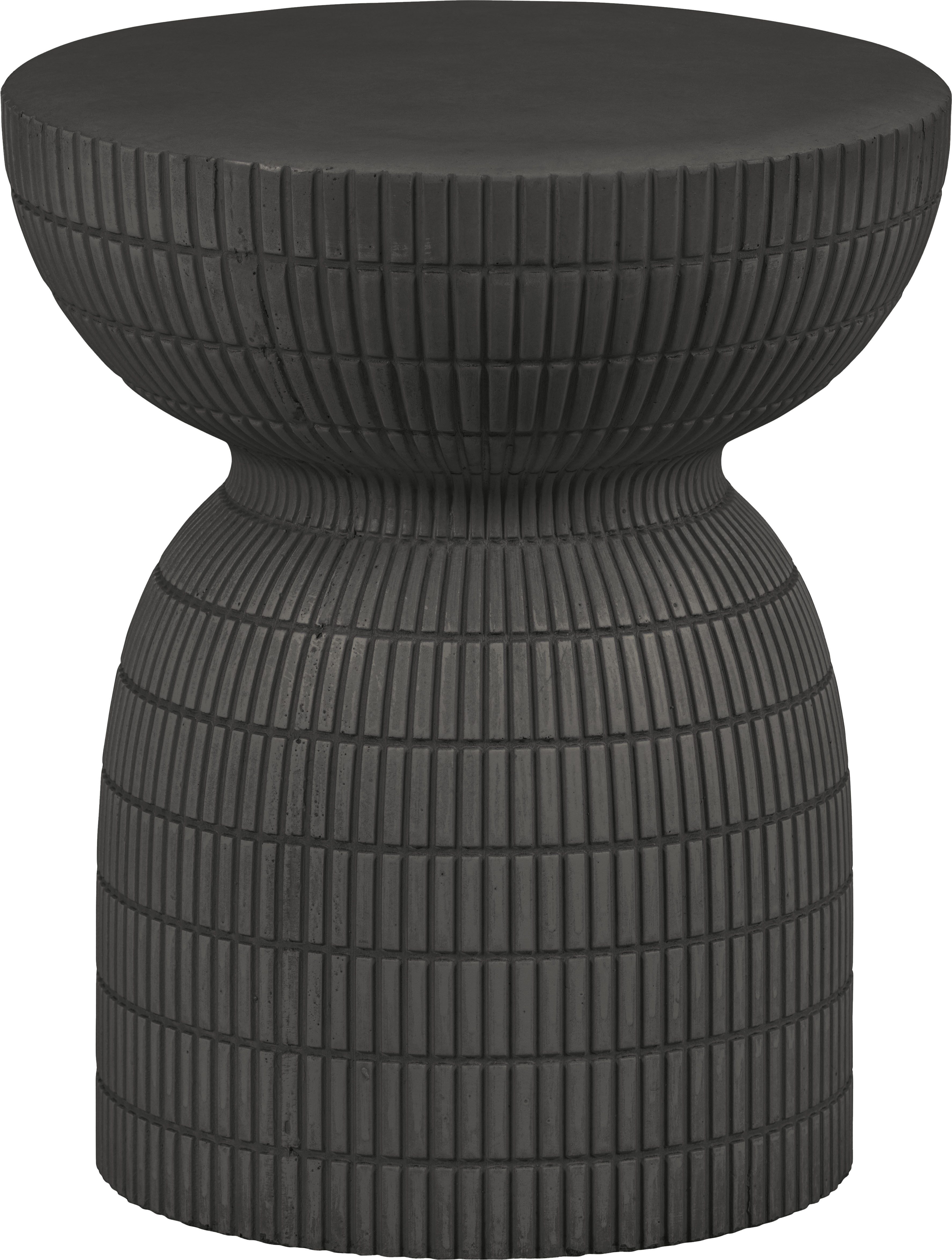 WOOOD Couchtisch Samson, runde Form, aus Fibreclay, Höhe 44 cm