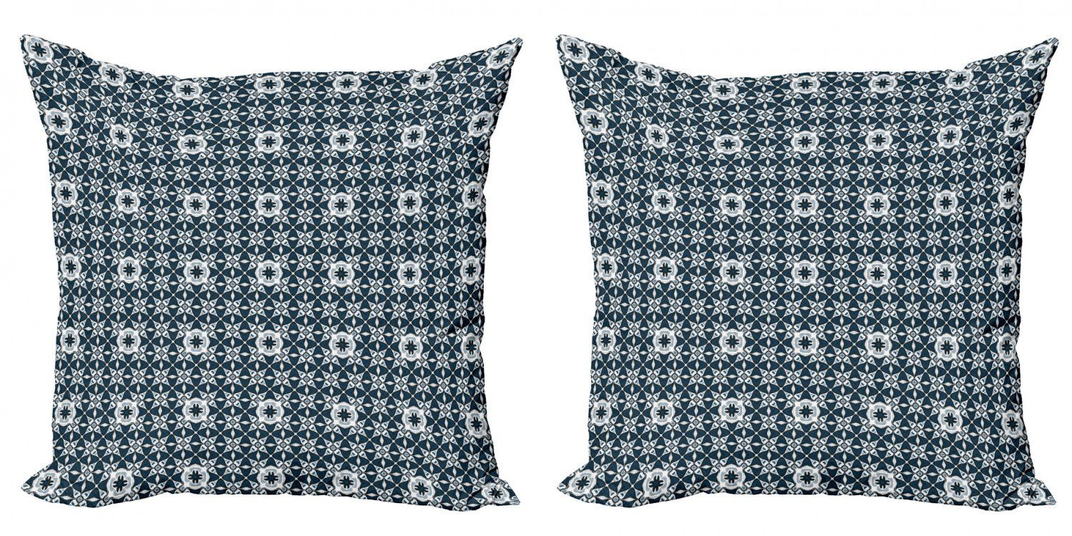 Abakuhaus Digitaldruck, Stück), Modern Kissenbezüge traditionell Accent (2 Doppelseitiger Azulejo-Mosaik-Fliesen