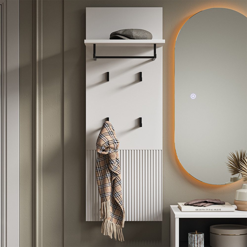 Vicco Garderobenschrank Eliza, Weiß, 43 x 120 cm (1-St) günstig online kaufen