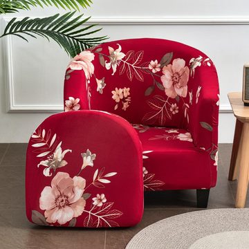 Sofabezug Sesselschoner Sesselüberwurf mit Stretch Husse für Clubsessel, Houhence