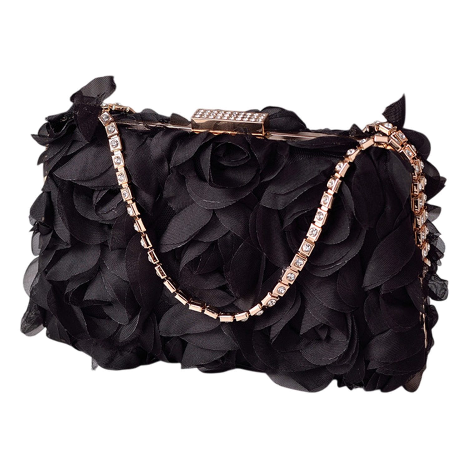 Handtasche Abendtasche für Damen,Blumen Clutch Tasche,Modische Tasche