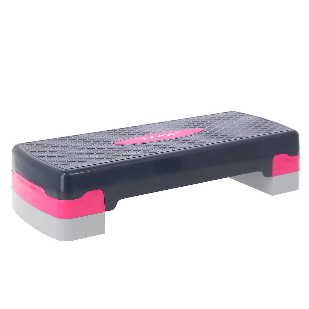 HMS Stepper Aerobic-Steppbrett Trittstufe Fitnessbrett (Spar-Set, 1-tlg., 68 x 28 cm rutschfest), 3-stufig höhenverstellbar, rutschfest, bis 200 kg