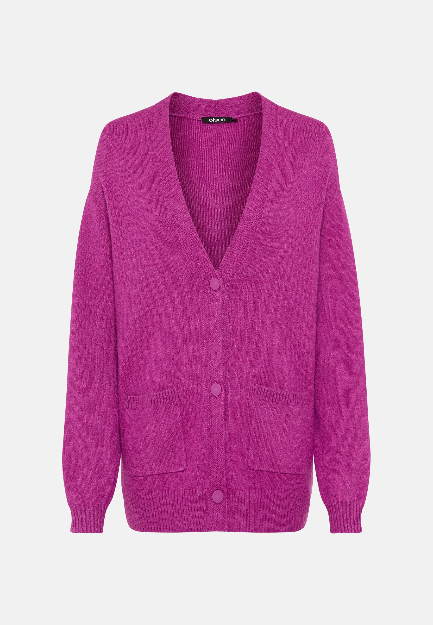 Olsen Cardigan mit V-Ausschnitt