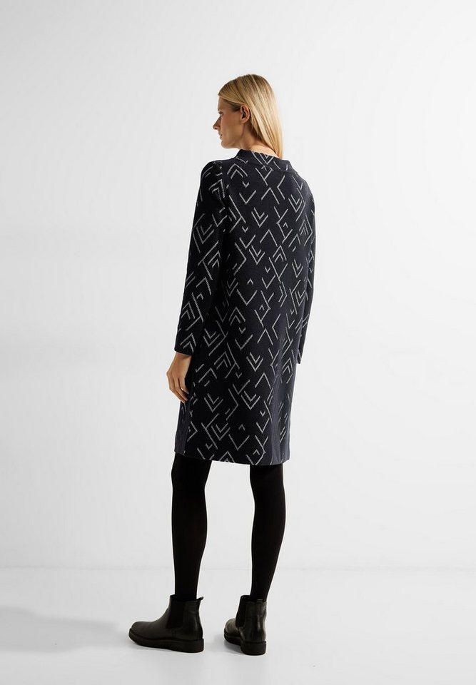 Cecil Druckkleid Ottoman Kleid mit Print Ottoman mit grafischem Print,  Ottoman Jersey mit Jacquard-Muster