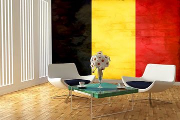 WandbilderXXL Fototapete Belgien, glatt, Länderflaggen, Vliestapete, hochwertiger Digitaldruck, in verschiedenen Größen