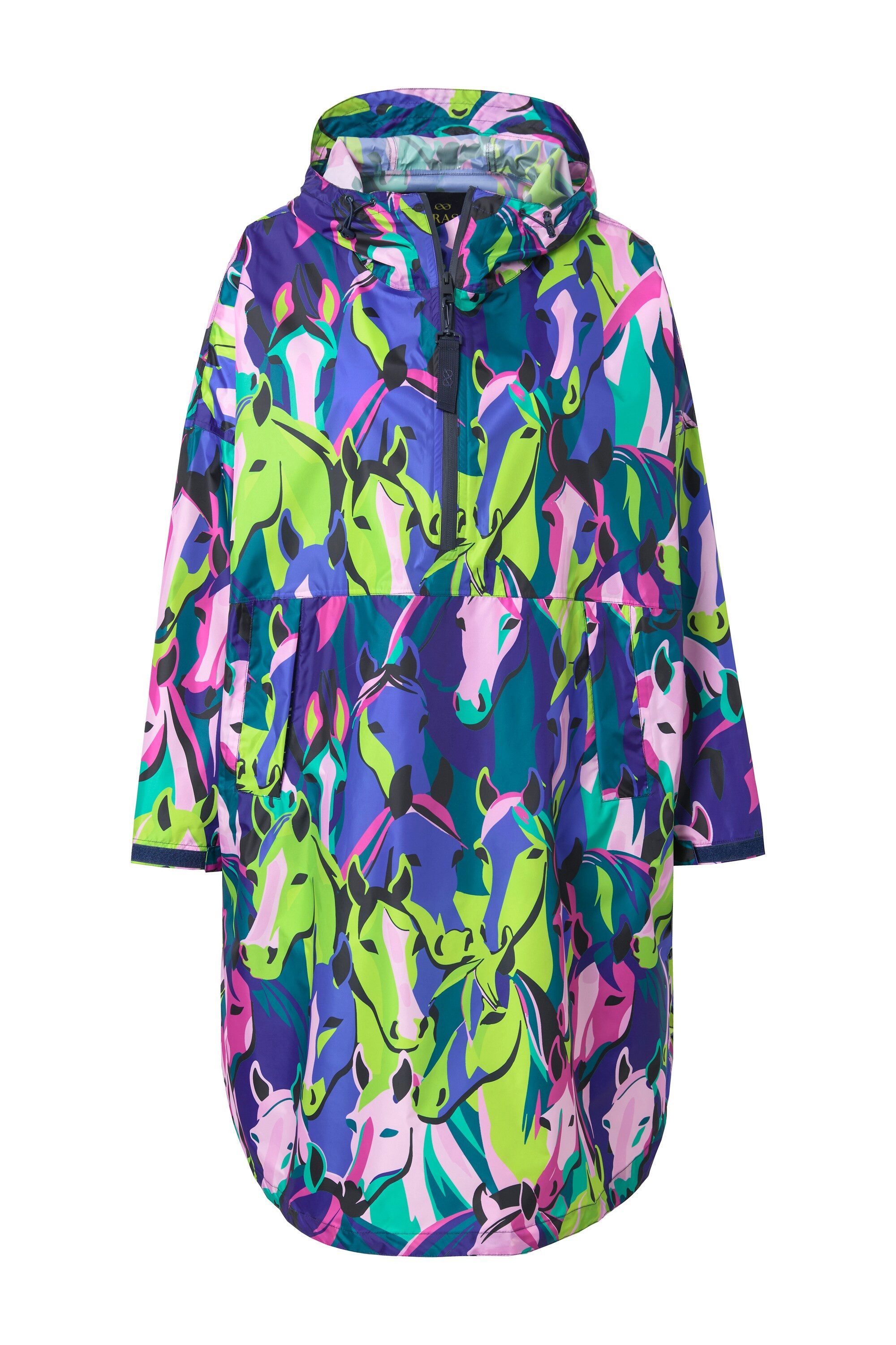 Laurasøn Funktionsjacke Funktions-Regencape Unisex Print Kapuze