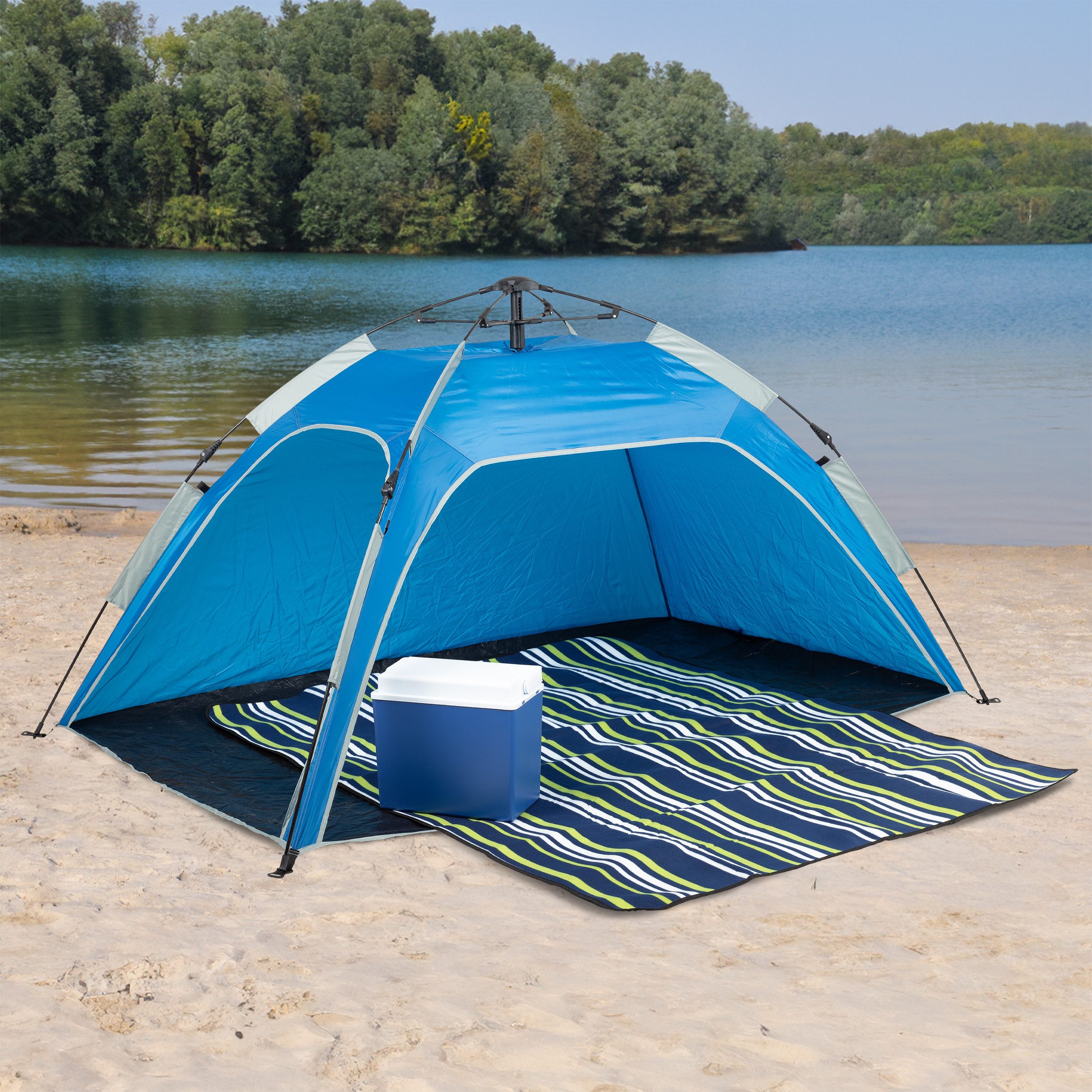 steinwohn Strandmuschel mit Seilzugtechnik, Strandzelt für, günstig online kaufen