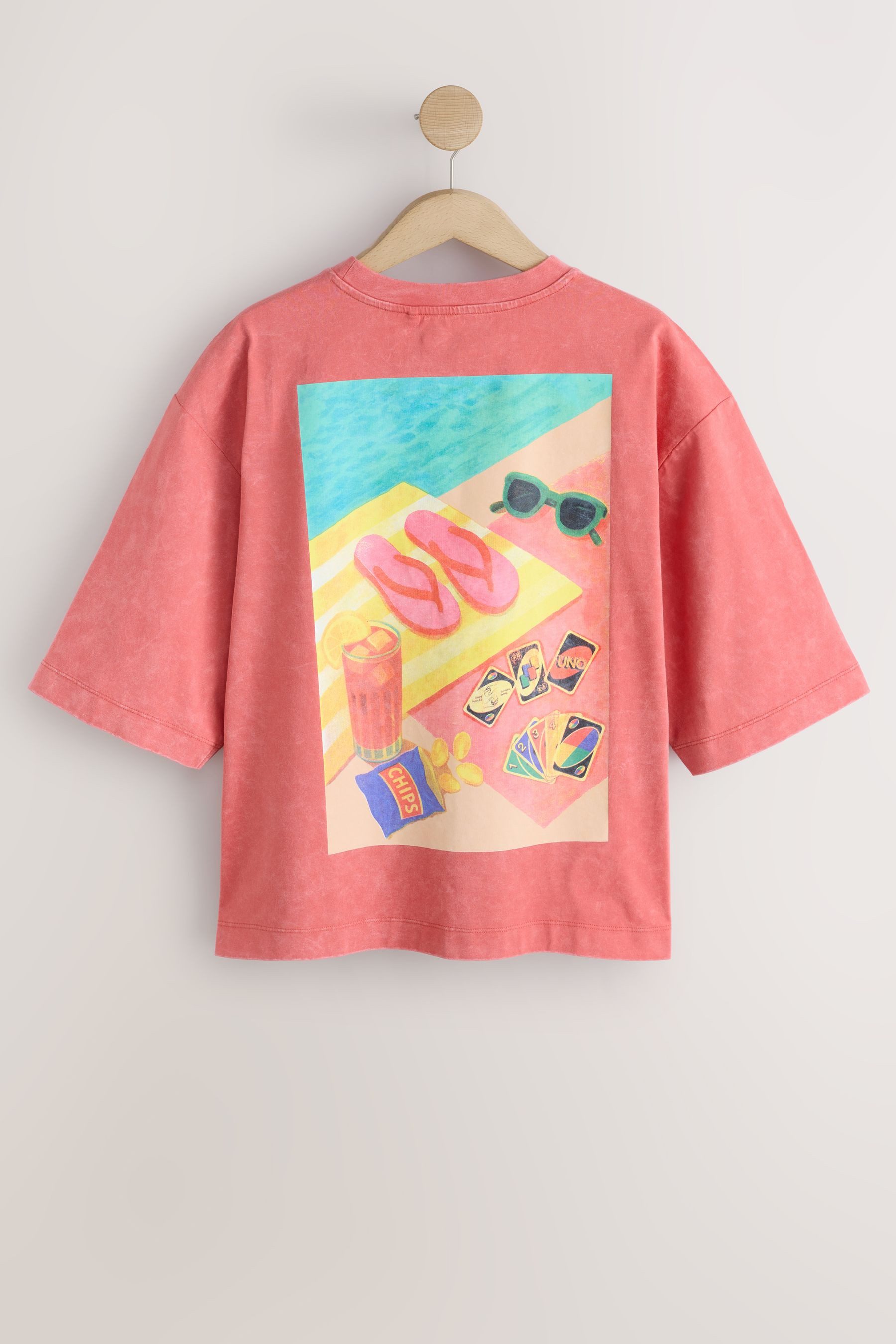 Next T-Shirt Relaxed Fit T-Shirt mit ellbogenlangen Ärmeln (1-tlg)