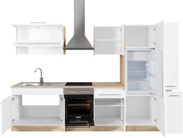 HELD MÖBEL Küchenzeile Eton, mit E-Geräten, Breite 300 cm